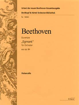 Illustration de Ouverture d'Egmont op. 84 - partie de violoncelle