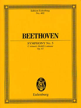 Illustration de Symphonie N° 5 op. 67 en ut m - éd. Eulenburg