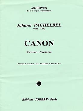 Illustration de Canon (rév. J. F. Paillard) pour 3 violons, alto, violoncelle, contrebasse et clavecin