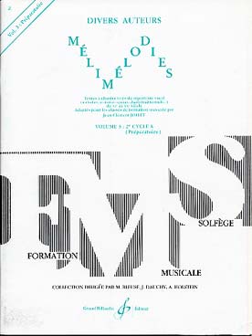 Illustration de Mélimélodies : Textes à chanter tirés du répertoire vocal du 11e au 20e siècle - Vol. 3 : 2e Cycle A (Préparatoire)
