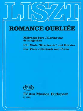 Illustration de Romance oubliée pour alto ou clarinette et piano
