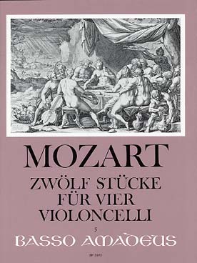 Illustration de 12 Pièces pour 4 violoncelles