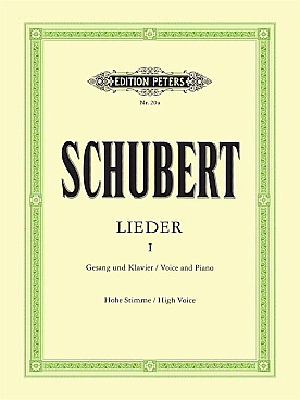 Illustration de Lieder (éd. Peters) - Vol. 1 (voix élevées)