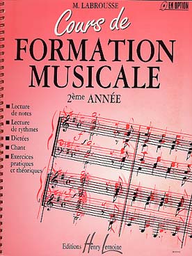 Illustration de Cours de formation musicale : lecture de notes et de rythmes, dictées, chant, exercices pratiques et théoriques - Vol. 2