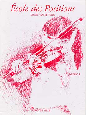 Illustration van de velde ecole 5eme position violon