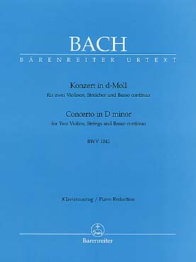 Illustration de Concerto BWV 1043 en ré m pour 2 violons - éd. Bärenreiter