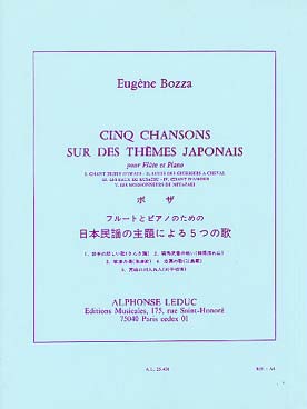 Illustration de 5 Chansons sur des thèmes japonais
