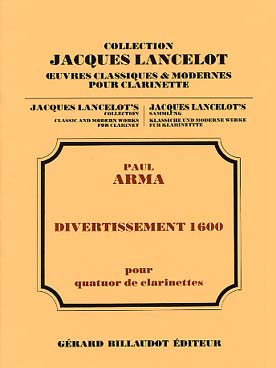 Illustration arma divertissement 1600 (4 clarinettes)