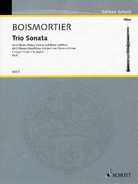 Illustration de Triosonate op. 28/5 en fa M pour 2 hautbois et basse continue