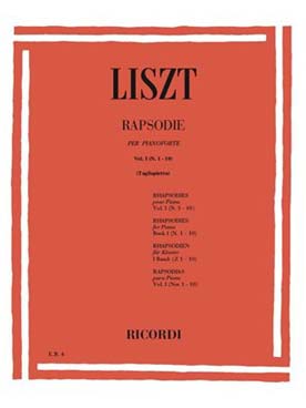 Illustration de Rhapsodies hongroises (éd. Ricordi) - Vol. 1