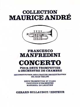 Illustration manfredini concerto 2 trompettes orchest
