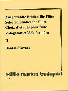 Illustration de CHOIX D'ÉTUDES pour flûte (Bántai/Kovács) - Vol. 2