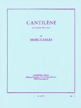 Illustration de Cantilène