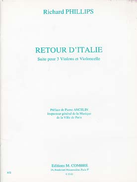 Illustration de Retour d'Italie pour 3 violons et violoncelle