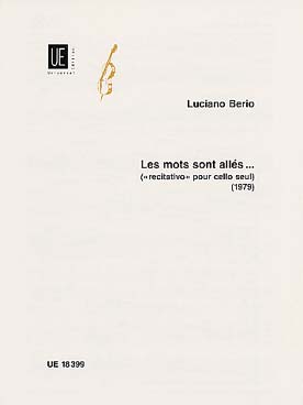 Illustration de Les mots sont allés...(récitatif pour violoncelle seul)
