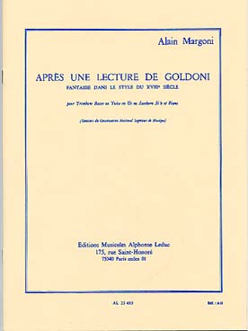 Illustration de Après lecture de Goldoni