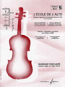Illustration de L'École de l'alto, études originales et progressives en 6 volumes - Vol. 5