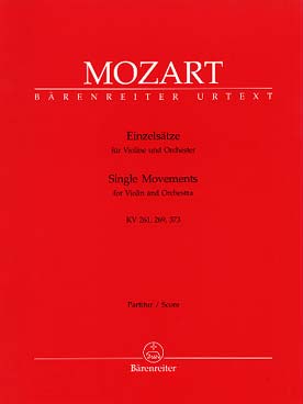 Illustration de Adagio K 261 - Rondos K 269 et K 373 pour violon et orchestre