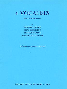 Illustration de 4 Vocalises pour voix moyenne - Vol. 1
