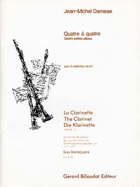 Illustration de Quatre à quatre, 4 petites pièces pour 4 clarinettes