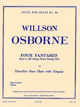 Illustration de 4 Fanfares du 18e pour 3 trompettes et timbales