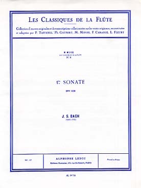 Illustration de Sonate BWV 1030 N° 1 en si m - éd. Leduc