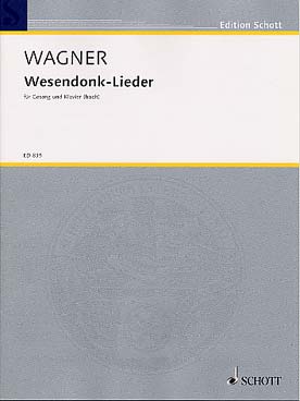 Illustration de Wesendonk-Lieder pour voix élevée et piano