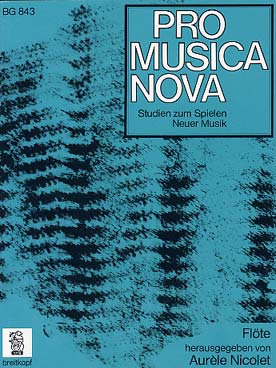 Illustration de PRO MUSICA NOVA : Studien zum Spielen Neuer Musik (études pour jouer la musique contemporaine)