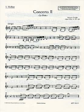 Illustration vivaldi concerto op. 10/2 violon 1