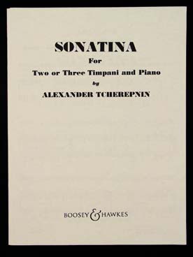 Illustration de Sonatine pour 2 ou 3 timbales et piano