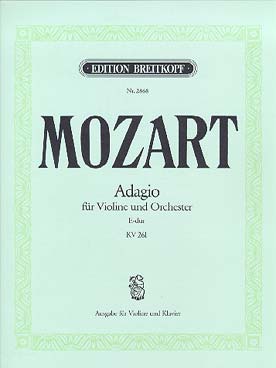 Illustration mozart adagio k 261 en mi maj