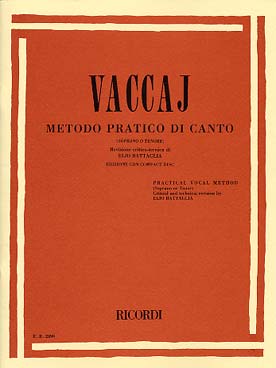 Illustration de Méthode pratique de chant italien - éd. Ricordi voix élevée avec CD d'accompagnement