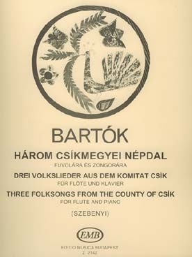 Illustration bartok 3 folksongs from country of csik