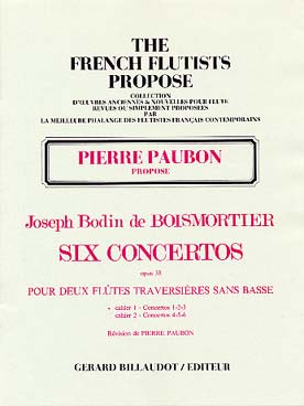 Illustration boismortier concertos op. 38 vol. 1