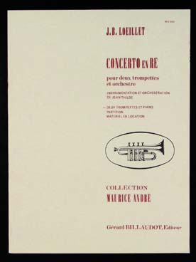 Illustration de Concerto en ré pour 2 trompettes et orchestre (réd. piano Thilde)