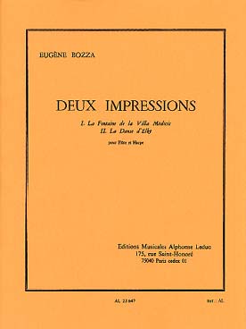 Illustration bozza 2 impressions pour flute et harpe