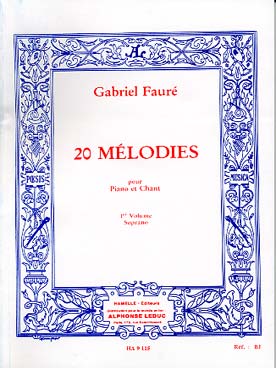 Illustration faure 60 melodies vol. 1  (soprano)