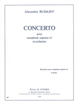 Illustration de Concerto pour saxophone soprano si b et orchestre, réd. piano