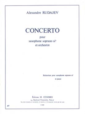 Illustration de Concerto pour saxophone soprano si b et orchestre, réd. piano
