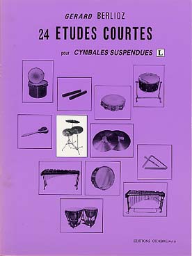 Illustration de 24 Études courtes - Vol. L : pour cymbales suspendues