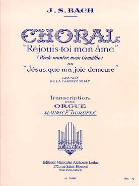 Illustration de Jésus que ma joie demeure ou Réjouis-toi mon âme, extrait de la cantate 147