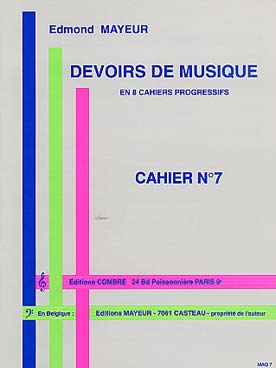 Illustration de Cahiers de devoirs de musique - N° 7