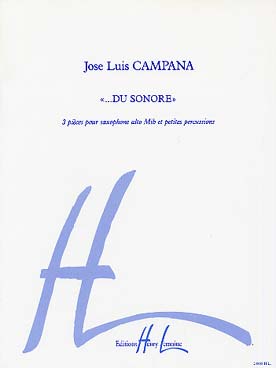 Illustration campana du sonore saxophone/percussion