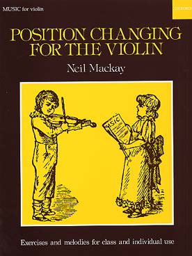 Illustration de Position changing for violin