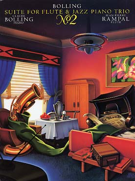 Illustration de Suite N° 2 pour flûte et trio jazz (piano, contrebasse et batterie) - Conducteur + parties