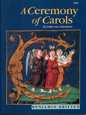 Illustration britten ceremony of carols 3 voix/harpe