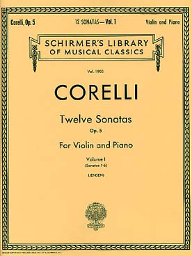 Illustration corelli sonates (12) vol. 1