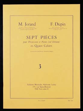 Illustration de 7 Pièces pour percussion et piano - Vol. 3 : Rapsodie, La Petite écossaise
