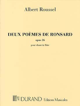 Illustration roussel 2 poemes de ronsard flute/voix