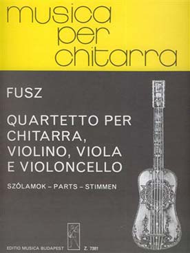 Illustration de Quartetto pour guitare, violon, alto et violoncelle - Parties